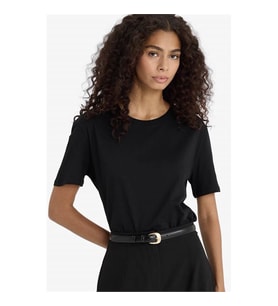 Defacto %100 Pamuk Basic Siyah Kadın T-Shirt W9584AZ/BK81