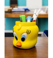 Tweety Tasarımlı Dekoratif Masaüstü Kalemlik, Fırçalık, Organizer, Saksılık (Standart)