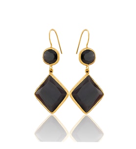 Kadir Jewellery 22 Ayar Altın Kaplama Kadın Sallantılı Küpe -El İşçiliği Ve Hipoalerjenik Küpe