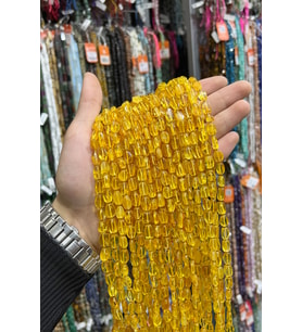 Kehribar Tımbıl Kesim 7x11mm Doğal Taş Dizi