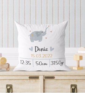 BK Gift Yeni Doğan Bebek Doğum Panosu Yastık - Model 5