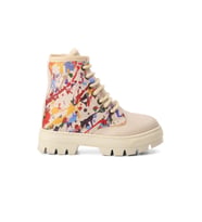Ayakmod Siyah Ortopedik Unisex Çocuk Bot 2301001 P (Bej)