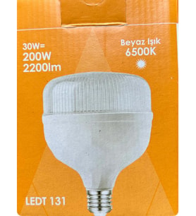 Osaka 30W (200W) 6500K (Beyaz Işık) E27 Duylu (Kalın Duy) Torch Led Ampul (Yeni Model)
