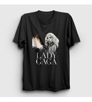 Presmono Unisex Siyah Pyro Bra Lady Gaga T-Shirt 478247tt