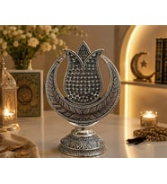 Ofisinize ve Evinize Anlam Katan Dekoratif Osmanlı Motifli Allah Yazılı Hilal Lale Figür Biblo 27 CM