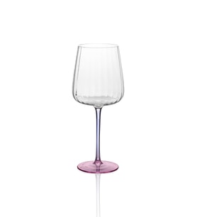 The Mia Şarap Kadehi Mavi Pembe 600 ml (Çok Renkli)