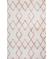 Krem Halı Geometrik Desenli Kabartmalı Yüzeyli Dijital Baskılı Salon Halısı Koridor Modern
