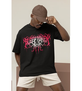 Tasarım Sleep Token Rock Metal Müzik Grubu Baskılı Unisex Oversize Tişört