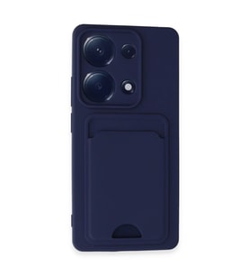 Xiaomi Redmi Note 13 Pro 4G Kılıf Kelvin Kartvizitli Silikon - Lacivert