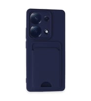 Xiaomi Redmi Note 13 Pro 4G Kılıf Kelvin Kartvizitli Silikon - Lacivert