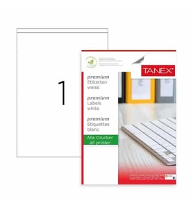 Tanex Laser Etiket Kod 2294 210mm x 294,86mm