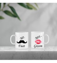 Kişiye Özel Baş Harfli İsimli Beyaz Kupa Bardak-1,Sevgiliye Hediye,Arkadaşa Hediye,İçimden Geldi,Doğum Günü Hediyesi,Sevgililer Günü Hediyesi
