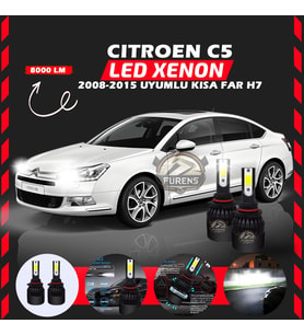 Citroen C4 2012-2017 Uzun Far Uyumlu Şimşek Etkili Led Xenon Light Series H7