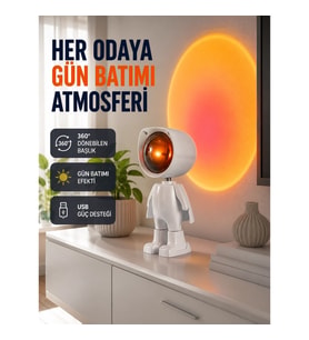 Mey İthalat® Loş Işıklı Şarjlı Ortam Lambası – Kompakt ve Portatif Yeni Nesil