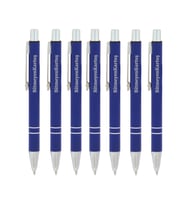 BK Gift Firmalara Özel İsimli 556 Mini Lacivert Metal Tükenmez Kalem (Farklı Adet Seçenekleriyle), Promosyon Kalem, Toptan Kalem (Model 1)