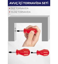 2'li uç Içi Tornida Seti Düz Yıldız