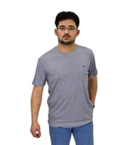 Erkek Sıfıryaka Düz Merserize Tişört T6034 BGL-ST04527 (İndigo)