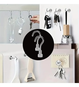 Durukar® Güçlü Manyetik Mutfak,Banyolar İçin Çok Amaçlı 2'li Magnet Askı