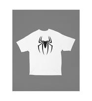 Spider-Man Logo Baskılı Tişört, Oversize Marvel Tişört