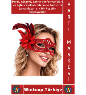 #PartiMaskesi Göz Çevresi İşlemeli Estetik Kostüm Davet Yılbaşı Cosplay Balo Şık Tüylü Parti Maskesi