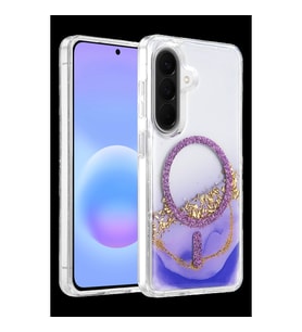Onegif Samsung Galaxy A37 5g Lotus Simli Magsafe Kapak - Mor
