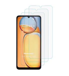 Microsonic Xiaomi Poco C65 Screen Protector Nano Glass Cam Ekran Koruyucu (3`lü Paket) (Renksiz)
