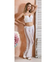 BRALET, PANTOLON VE SLİP TAKIM EKRU (MGP32264)