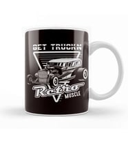 Retro Muscle Cars Hot Rod American Classic Old Automobile Kupa Bardak Porselen