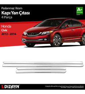 Honda Civic Krom Kapı Yan Çıtası 2012-2016