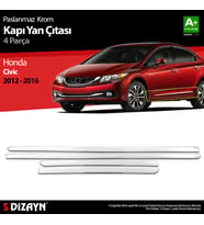 Honda Civic Krom Kapı Yan Çıtası 2012-2016