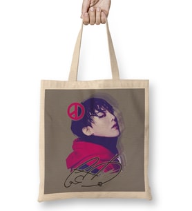 Bigbang Gdragon White Bez Çanta Uzun Saplı