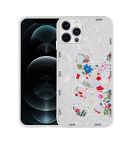 Lexroo iPhone 13 Pro Max Kılıf Desenli Sert Silikon Mumila Kılıf - White Rabbit