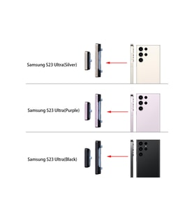 Samsung S23 Plus Yan Kasa Tuşları Yan Plastik Tuşlar Silver Renk