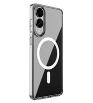 Galaxy S25 Edge Kılıf Magneticsafe Şeffaf Silikon - Şeffaf