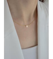 Kişiye Özel Minimalist Harf Kolye 925K Gümüş (Gold)