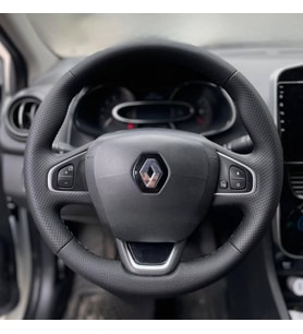 Clio 4 FAZ 2 Yeni nesil Araca özel deri direksiyon kılıfı (A+ kalite)