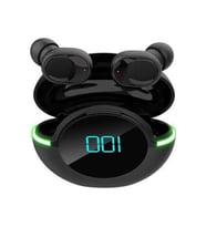 Y80 Siyah Bluetooth 5.1 Kulaklık, Ipx4 Su Geçirmez, 3 Saat Konuşma Süresi, 10m Aktarım Mesafesi, Şarjlı, Uygun Tüm Ku Siyah