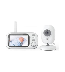 BLM-035 Oda Sıcaklık Algılama Müzik 3.5inç Ekran 720P 2.4gHz İnterkom'lu Bebek izleme Kamerası/monitörü