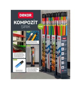 Dekor 1365 Kompozit Sırık 1.2mt Renkli