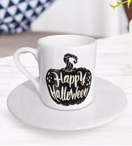 BK Gift Happy Halloween Tasarımlı Türk Kahvesi Fincanı-9
