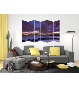GECE ŞEHİR MANZARASI MDF TABLO-1550 MODEL-B