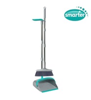 SMARTER Premium Katlanır Faraşlı Süpürge Çelik Saplı (Gri)