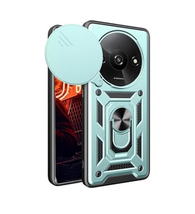 Xiaomi Redmi A3 4g Kılıf Pars Lens Yüzüklü Silikon - Yeşil