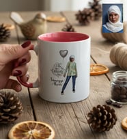Kişiye Özel Karikatürlü Cute But Capricorn Oğlak Burcu Kupa Bardak Doğum Günü Hediyesi