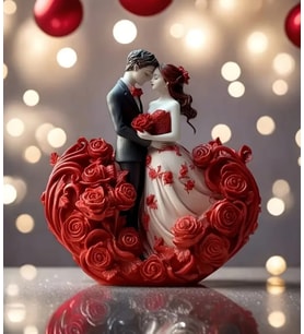 Minimal Doğa Soya Renkli Gelin Damat Temalı Mini Romantik Mum
