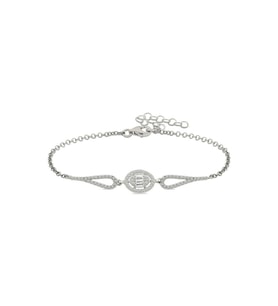 Gümüş Rodyum Oval Baget Bileklik CSR2184208