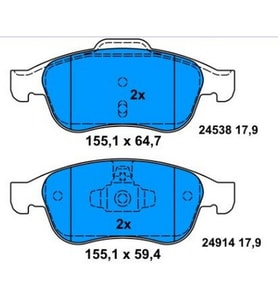 Renault Fluence, Megane 3 Ön Fren Balatası Takımı 440603905R