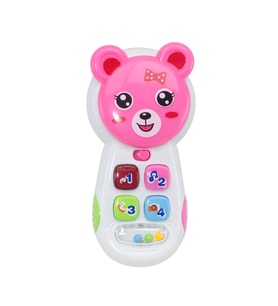 Oyuncak Telefon Sevimli Telefon Işıklı Sesli Pembe