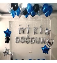 Mavi Iyiki Doğdun Set Parti Doğum Günü Eğlence-