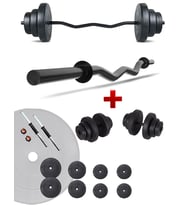 Ecgspor Z BAR Dambıl Seti ve Fitness Ağırlık Seti 45 KG